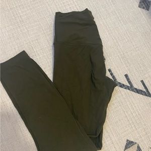 Lululemon dark olive align leggings 28 inch